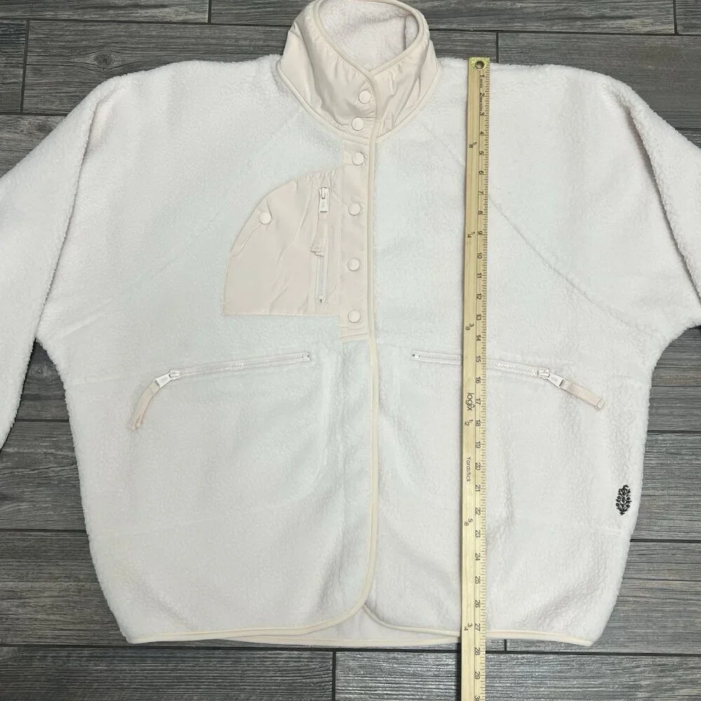 NWT $178 Free People X Hatch Maternity Jacket Medium Hit The Slopes Fleece